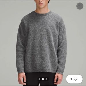 Men’s Lululemon Alpaca Wool-Blend Crewneck Sweater Size Medium